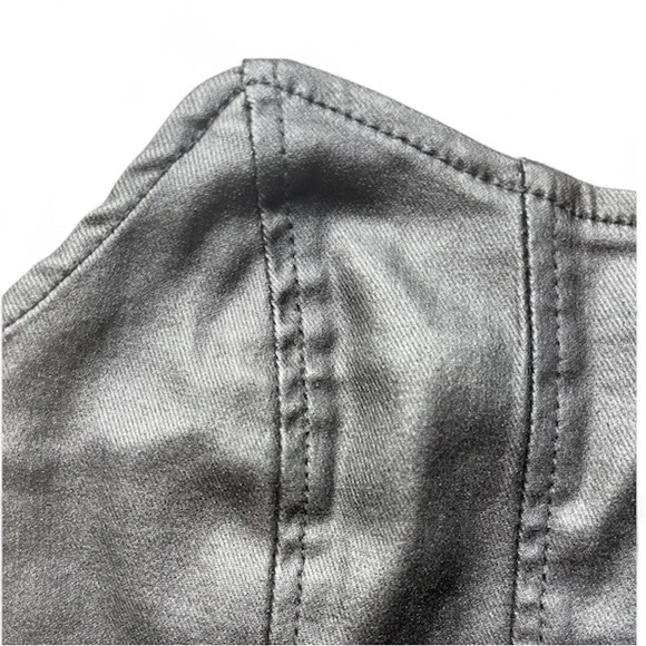 Edikted Black Faux Leather Corset Bustier Top (M, NWT) - Picture 3 of 6